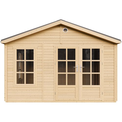 Timbela M735A Lesena vrtna hi&amp;scaron;ka 370 x 360 cm, (5000345719) Slike