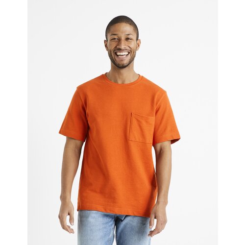 Celio T-shirt Degauffre with pocket - Men Cene