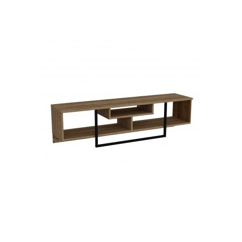 Hanah home asal (150) walnut black polica za tv Slike