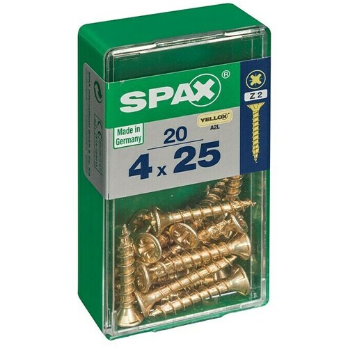 SPAX Univerzalni vijak (4 x 25 mm, Celotni navoj, 20 kos) Slike