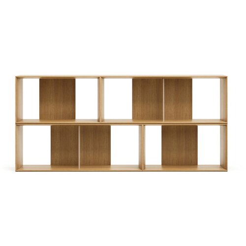 Kave Home Modularni sustav polica 4 kom u dekoru hrasta u prirodnoj boji 168x76 cm Litto – Cijene