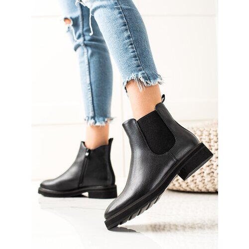 Sergio Leone CLASSIC BLACK ANKLE BOOTS Slike