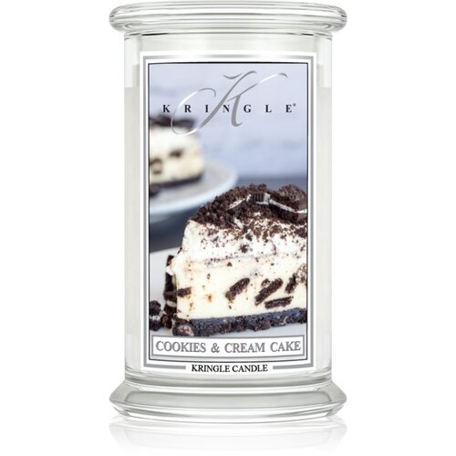 Kringle Candle Cookies &amp;amp; Cream Cake di&amp;scaron;eča sveča s pokrovčkom 623 g Slike