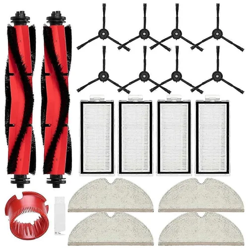 INORCO Komplet nadomestnih dodatkov, združljiv s filtri HEPA z valjčno krtačo Max+ robotskega sesalnika, (21853539)