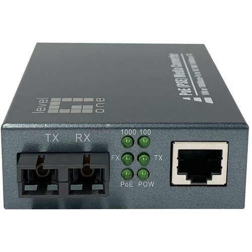  LevelOne RJ45 to SC Gigabit Media Converter, PoE PSE, Multi-Mode Fiber, 0.5km Cijene