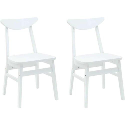  Trpezarijske stolice 2 pcs Bijelo 42 x 47.5 x 81 cm Slike