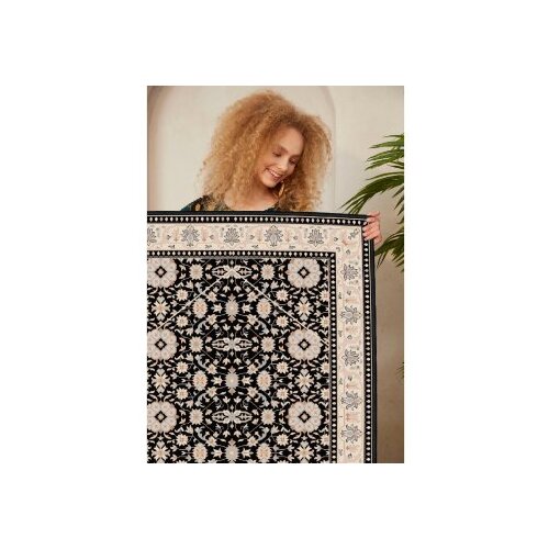 Conceptum Hypnose Woosonıl006 creamcamelgreyblack carpet (120 x 180) Slike