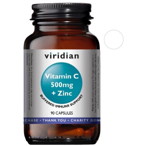 Viridian Nutrition Vitamin C 500mg s cinkom Viridian (90 kapsul) Cene