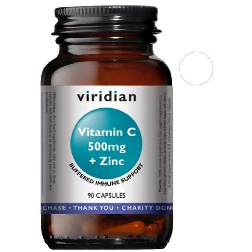 Viridian Nutrition Vitamin C 500mg s cinkom Viridian (90 kapsul)