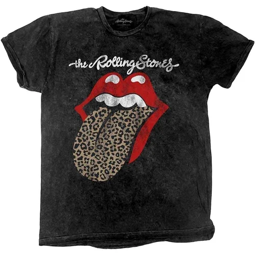 The Rolling Stones Košulja Leopard Tongue Unisex Black XL