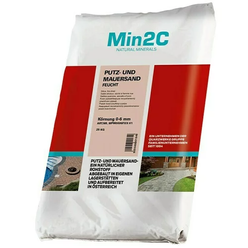 Min2C Pijesak za žbukanje (25 kg, Granulacija: 0 mm - 6 mm)