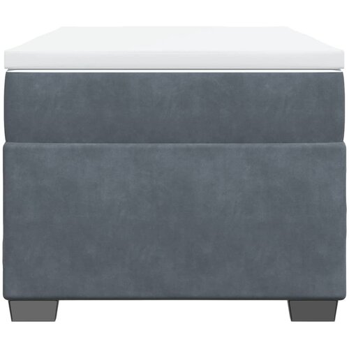 Box spring krevet s madracem tamnosivi 80 x 200 cm bar&amp;scaron;unasti Slike
