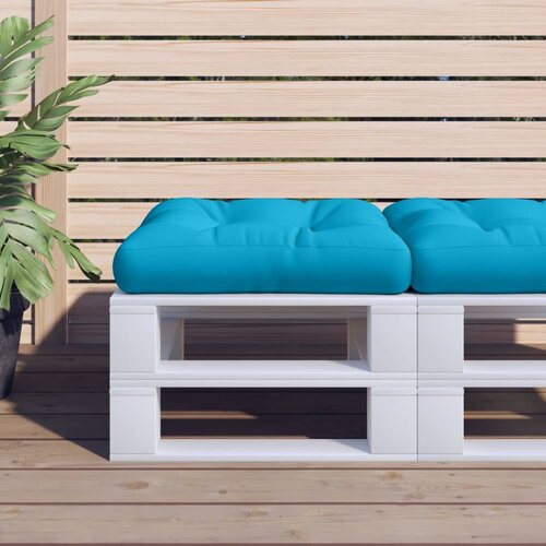 VidaXL Blazina za palete svetlo modra 58x58x10 cm Slike