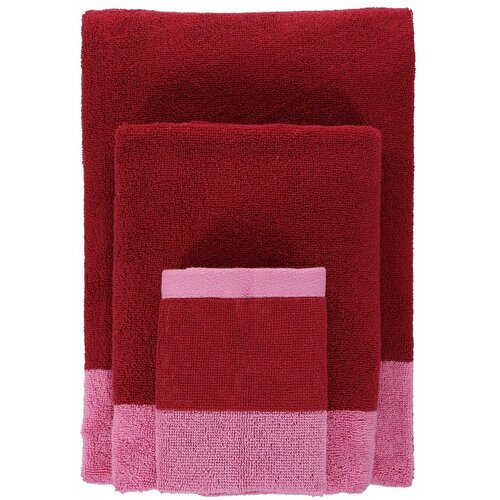 ONA Rožnate frotirne bombažne brisače v kompletu 2 ks 30x50 cm Pixie &amp;ndash; Slike