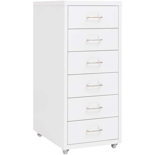vidaXL mobilni ormarić za spise bijeli 28 x 41 x 69 cm metalni Cijene