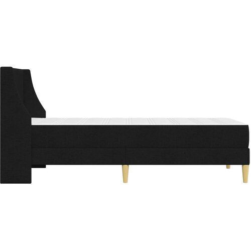  Okvir kreveta s madracem Crna 90 x 200 cm Poliester Slike