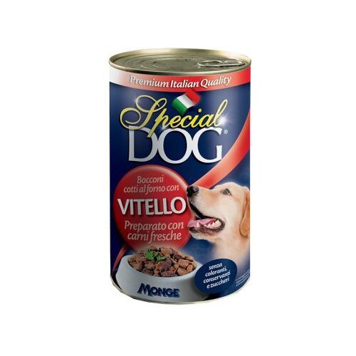 Monge Special Dog teletina, komadići hrane za pse u konzervi 400 g Slike