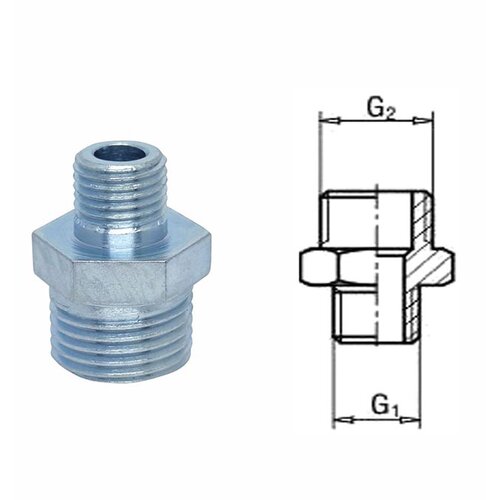  Bojlerski dupli nipli redukcija 1/2&amp;#039;&amp;#039;-1/4&amp;#039;&amp;#039;, 25x31x22 mm Slike