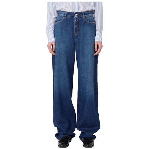 Maxmara Studio Jeans flare MSTPALUDE Modra Cene