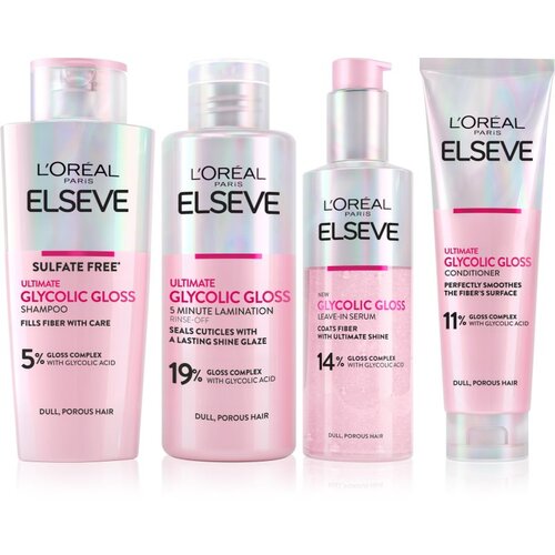 L&amp;acute;Or&amp;eacute;al Paris Elseve Glycolic Gloss set za kosu Slike