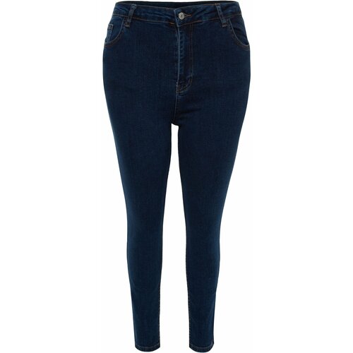 Trendyol Curve Plus Size Jeans - Blue - Skinny Cene