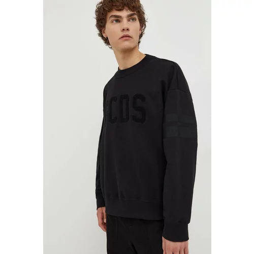 Gcds Bombažen pulover moška, črna barva