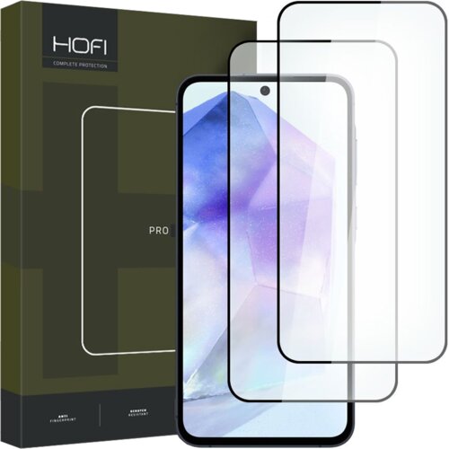 HOFI GLASS PRO+ KALJENO STEKLO 2-PAKET ZA GALAXY A35 A55 5G ČRN, (22002118) Cene