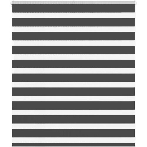 vidaXL Zavjesa zebra crna 135x100 cm širina tkanine 130,9 cm poliester Cijene