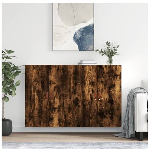 vidaXL Zidni ormarići 2 kom boja dimljenog hrasta 69 5 x 34 x 90 cm Cijene