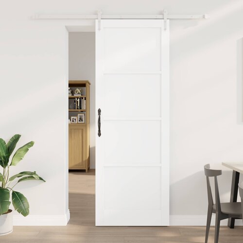  Klizna vrata ORKDAL 83 x 232 cm Masivna borovina Bijela Slike