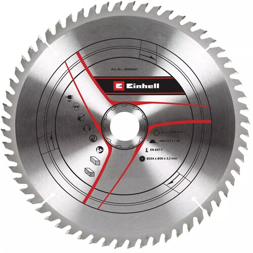 Einhell Pribor za stacionarne / preklopne testere TCT Rezni list 254x30x3,2 T60 Cene