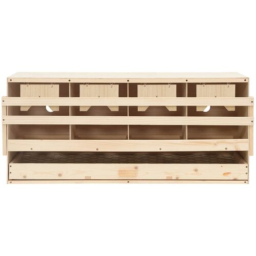  Gnijezdo za nesilice s 4 odjeljka 106x40x45 cm masivna borovina Slike