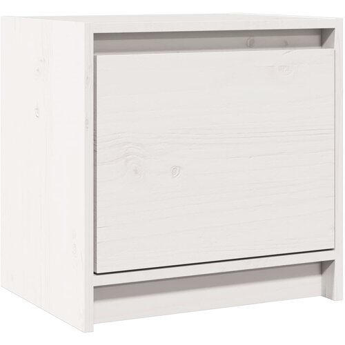 Maison Chic Nočna omarica - Nočna miza bela 40x30,5x40 cm trdna borovina, (21690107) Cene