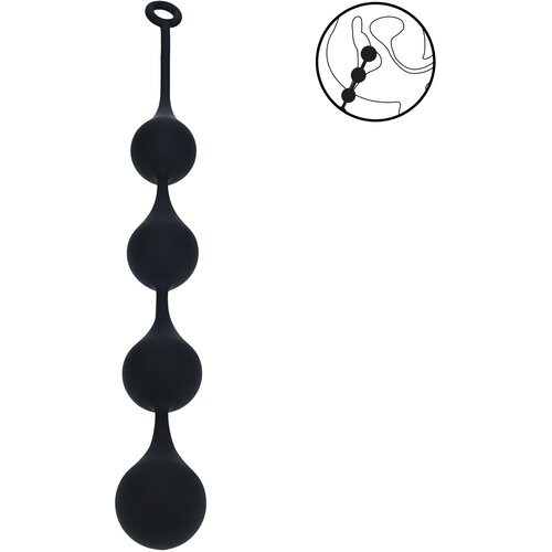 Levelz Silicone Waterdrop Anal Balls XXL 60mm Black Slike