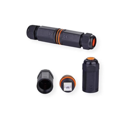 Secomp Value RJ45 Modular Coupler Cat.6A/Cl.EA, STP, Outdoor/Industrial, crna ( 5953 ) Slike