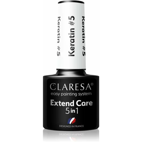 Claresa Extend Care 5 in 1 Keratin podlak za gel nohte z hranilnim učinkom odtenek 5 g