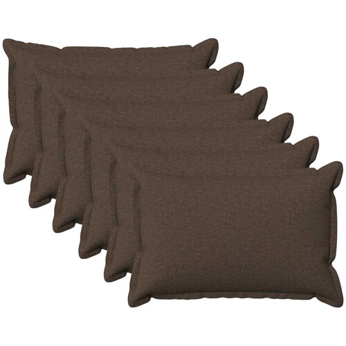  Presvlaka za jastuk 6 pcs HOUTEN Sivosmeđa 50 x 80 cm Slike