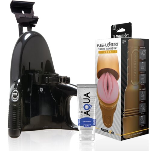 Fleshlight - STAMINA GO TRAINING UNIT LADY + UNIVERSAL LAUNCH + AQUA QUALITY LUBRICANT 50 ML Cijene