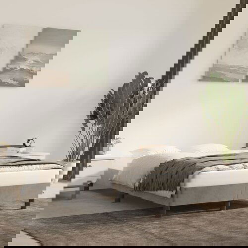 VidaXL Okvir za krevet svjetlosivi 120 x 200 cm bar&amp;scaron;unasti Slike