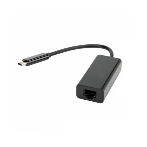 X Wave Mrežni Adapter USB-C na ethernet RJ-45,muški-ženski,crni Slike