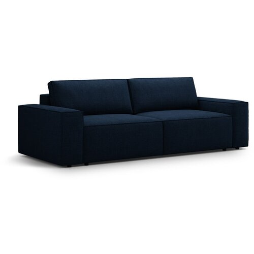 Micadoni Temno modra raztegljiva sedežna garnitura iz tkanine boucl&amp;eacute; 247 cm Jodie &amp;ndash; Home Slike