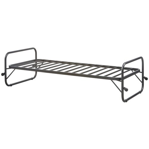 WOOOD Črna zložljiva postelja z letvenim dnom 90x200 cm Lucy &amp;ndash; Slike