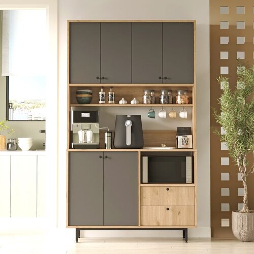 Hanah home RE7-SA oakanthracite multi purpose cabinet Cene
