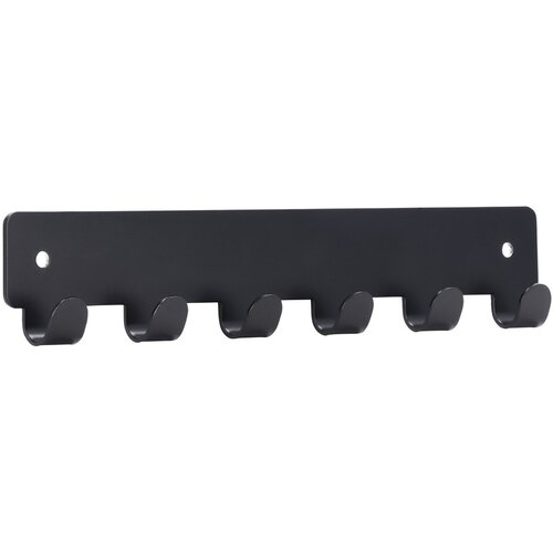 SIRO Zidna lajsna s kukicama (D x &Scaron; x V: 240 x 16 x 41 mm, Crna) Cijene