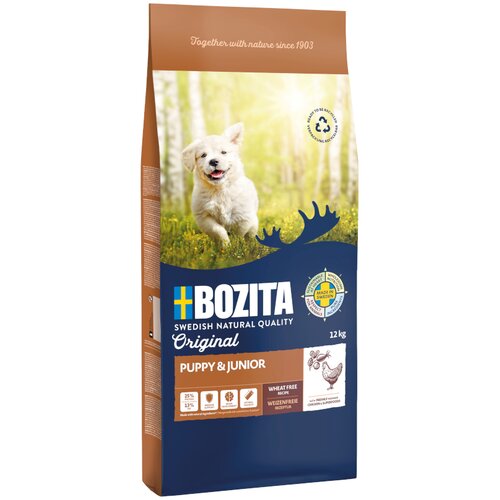 Bozita Original Puppy &amp;amp; Junior s pi&amp;scaron;čancem - brez žit - Varčno pakiranje: 2 x 12 kg Slike