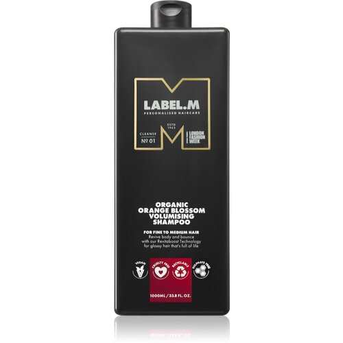 Label.m Organic Orange Blossom Volumising Shampoo naravni šampon za volumen las 1000 ml Cene