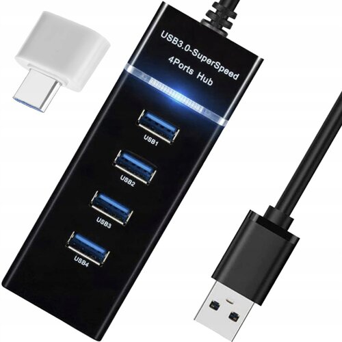 4 vratni USB 3.0 razdelilnik priklopna postaja razdelilec + adapter Cene