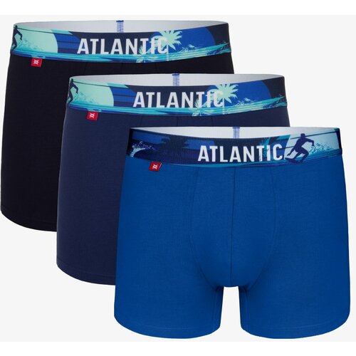 Atlantic Men's Sport Boxers 3Pack - dark blue/blue Slike