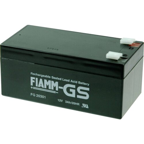 FIAMM PB-12-3\,4-4\,8 FG20341 svinčeni akumulator 12 V 3.4 Ah svinčevo-koprenast (Š x V x G) 134 x 66 x 65 mm ploščati vtič 4\,8 mm brez vzdrževanja\, nizko samopraznjenje, (20439552) Cene