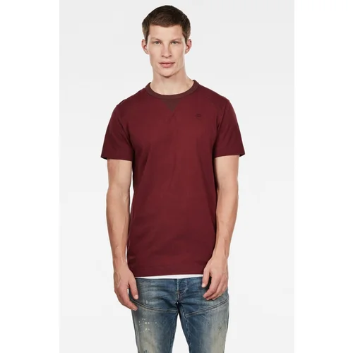 G-star T-shirt - Vacuol r t s\s burgundy red